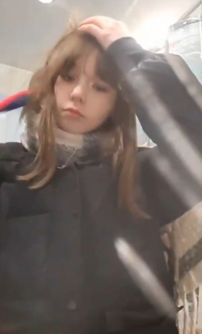 beautiful Russian girl showing off in the bathroom thumbnail