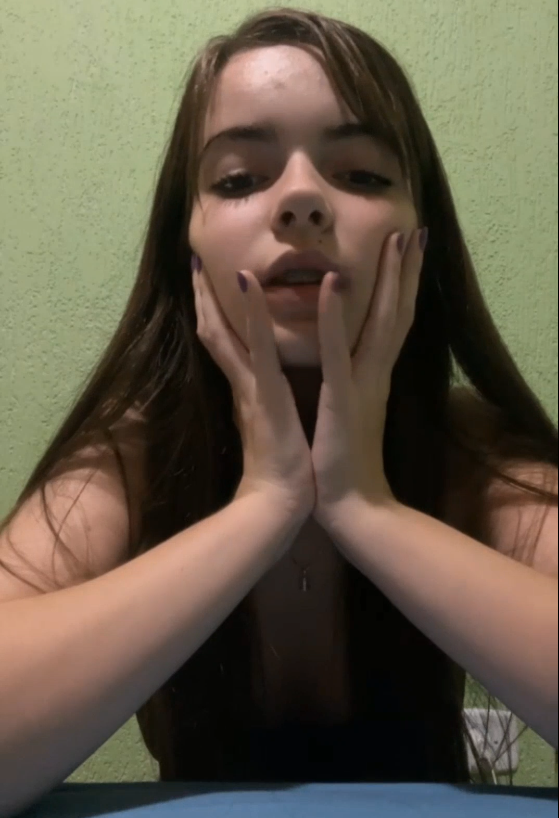 young church girl showing off on live stream thumbnail